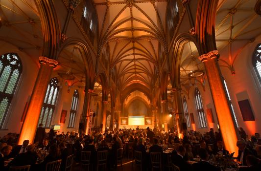 2) The exclusive black-tie event was held at Blackburn Cathedral where the winners were announced and celebrated on stage