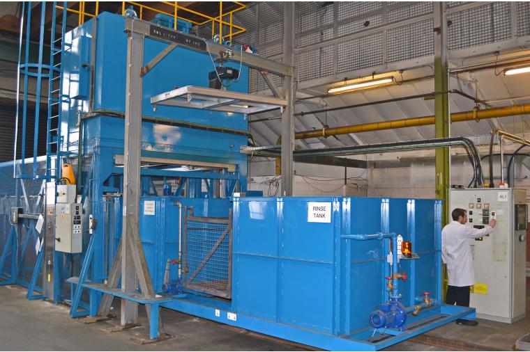 1) With a 800 Kilo capacity, the new non ferrous furnace at Wallwork Heat Treatment will process aluminium and magnesium products